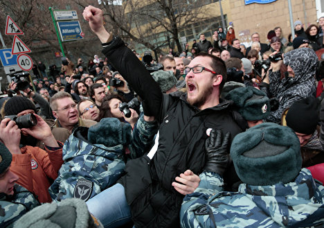 Беспорядки на Болотной площади в Москве